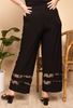Immagine di PLUS SIZE FLOWY STRETCH TROUSER BLACK WITH SPOTTED INSERT